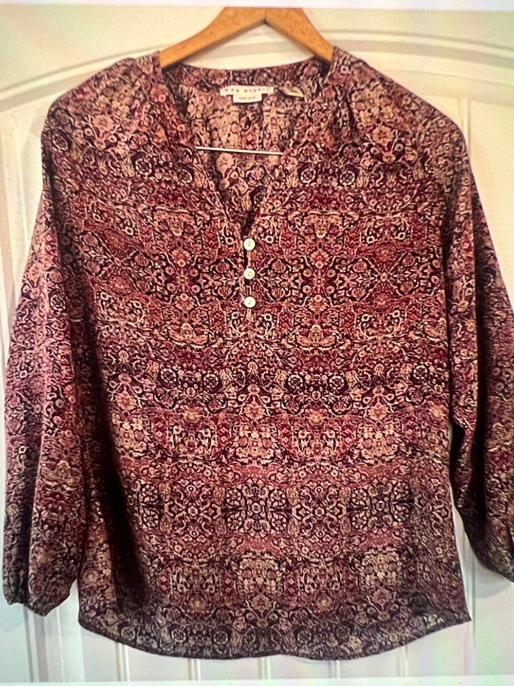 Max Studio Silk Top Small